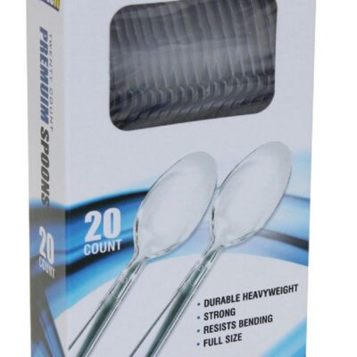 DISPOZEIT PLASTIC SPOON 20PK 1CT