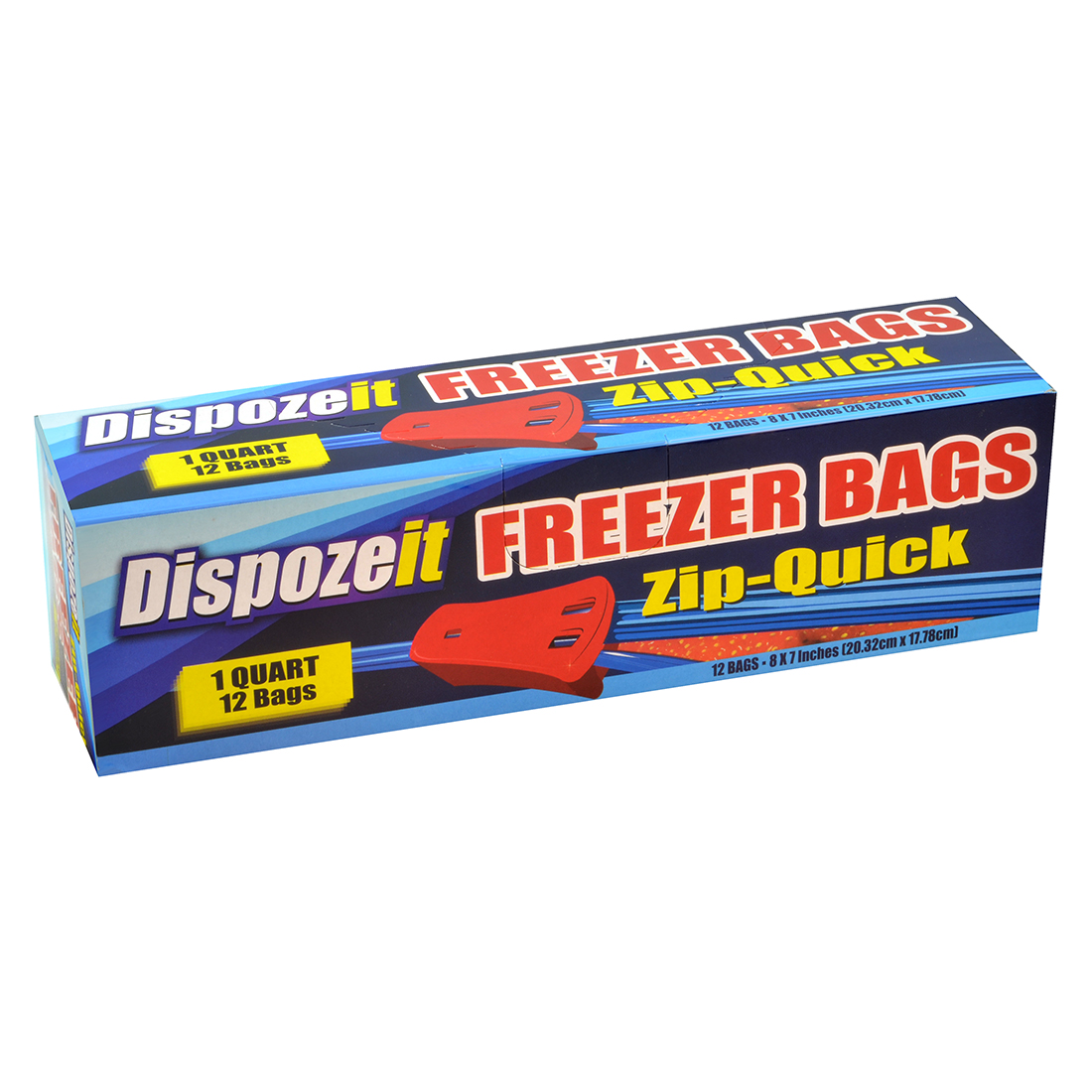 DISPOZEIT ZIPLOC QUART 12CT