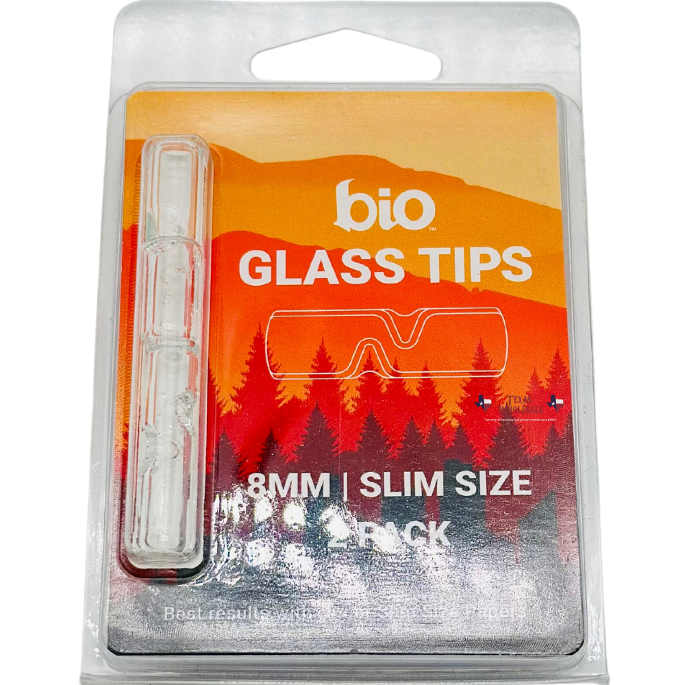 BIO GLASS TIPS 8MM 2PK 1CT