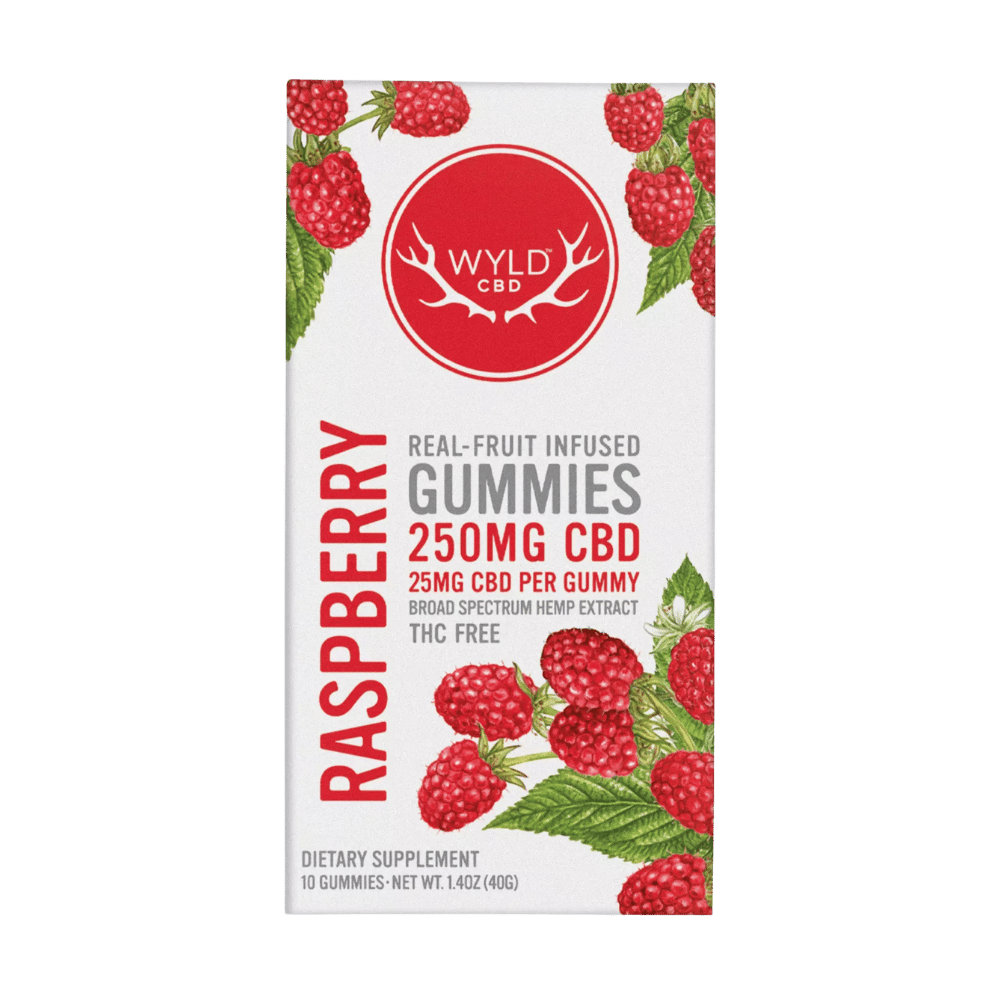 WYLD CBD GUMMY 250MG RASP 1CT