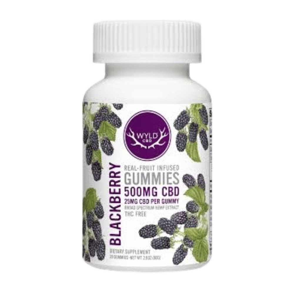 WYLD CBD GUMMY 500MG BLACKBERRY