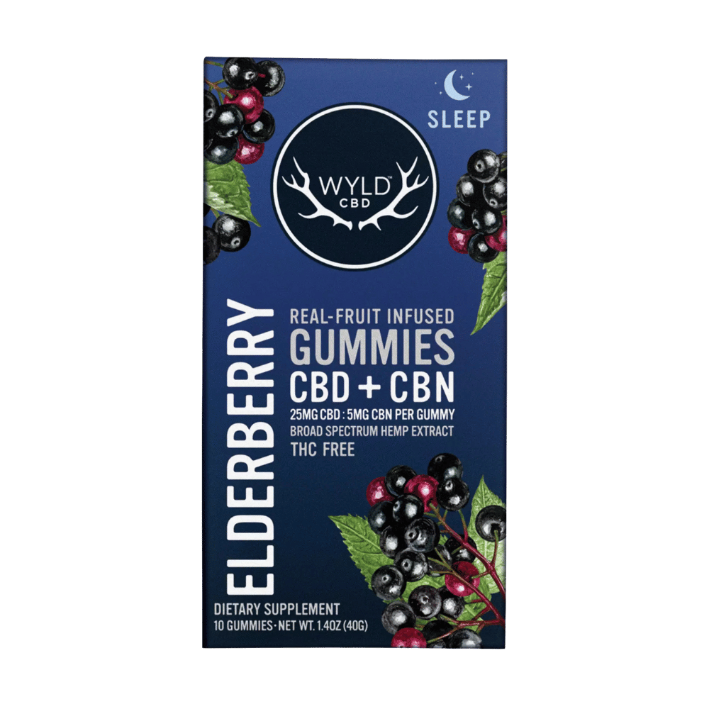 WYLD CBD GUMMY 250MG ELDER 1CT
