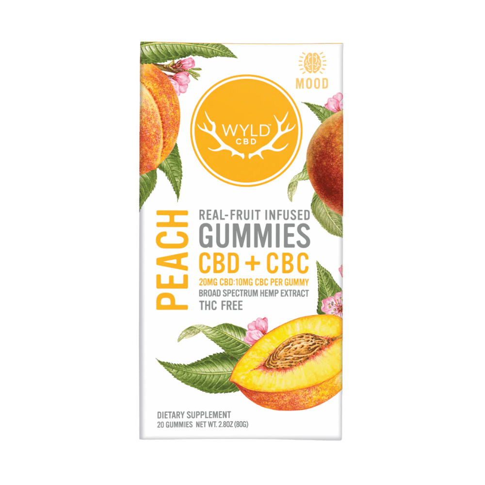 WYLD CBD GUMMY 200MG PEACH 1CT