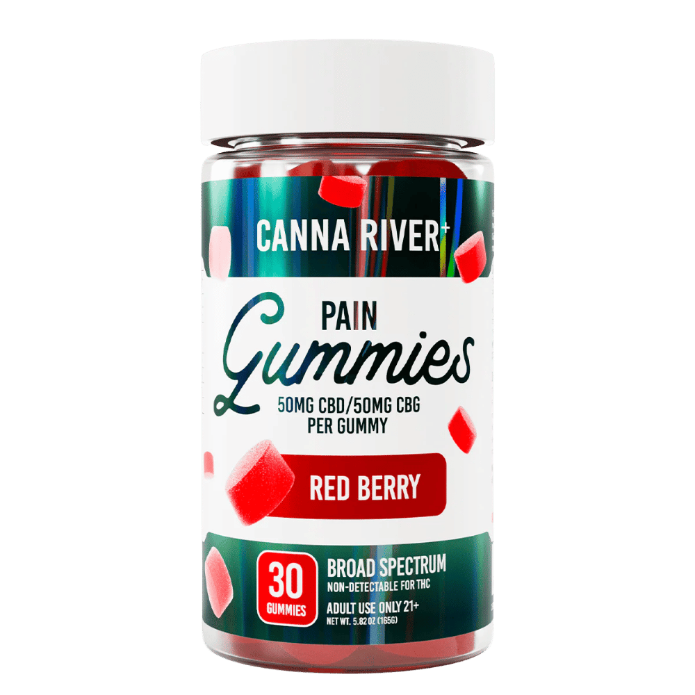 CANNA GUMMY PAIN 50MG RED BERRY
