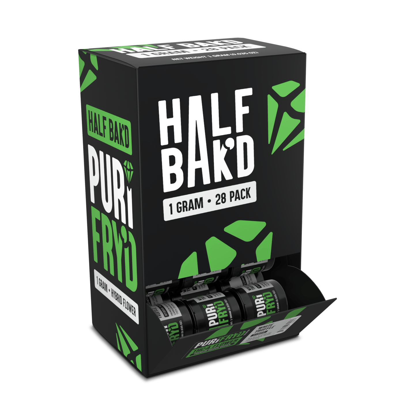 HALF BAKD PURIFRYD 1G WHITE 28CT