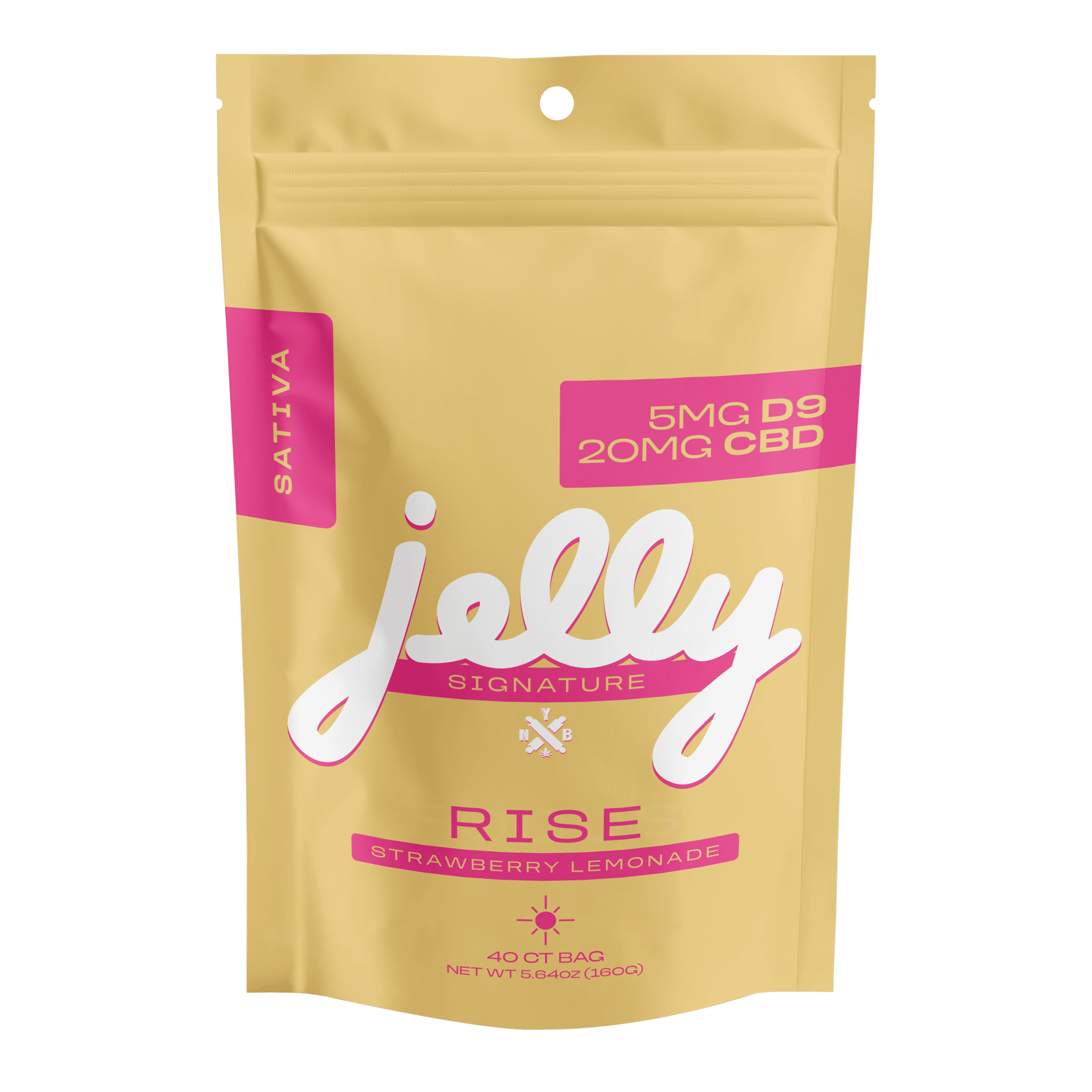 NYB JELLY GUMMY D9 5MG STRAWBERY