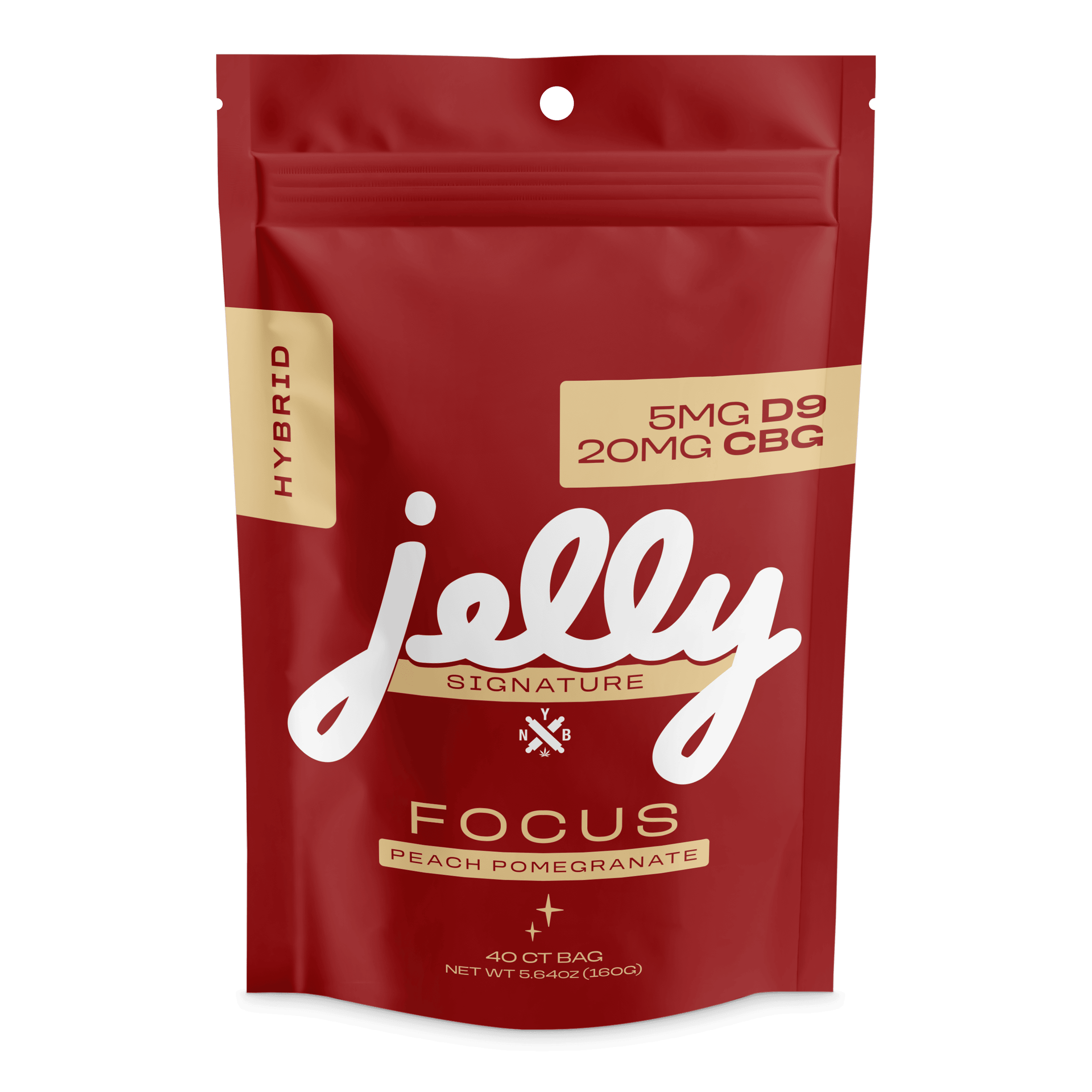 NYB JELLY GUMMY D9 5MG PEACH POM