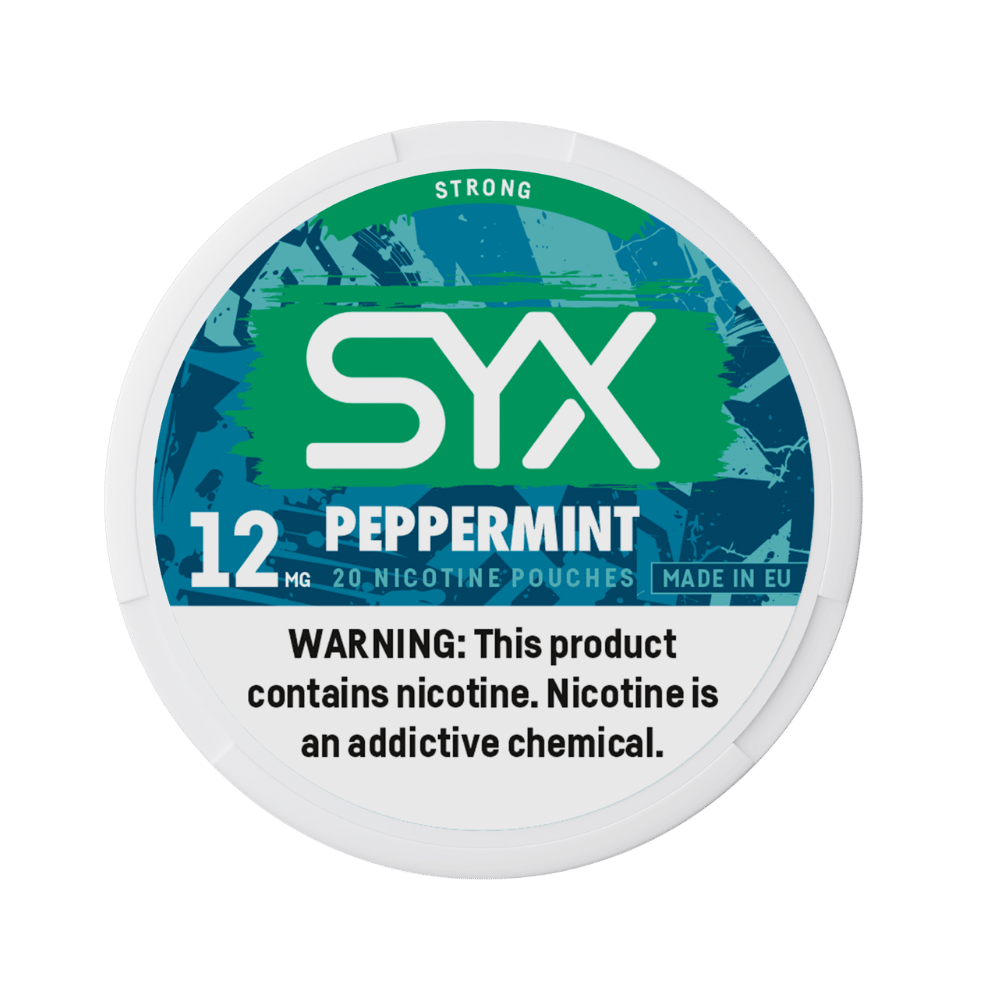 SYX POUCHES 12MG PEPPERMINT 5CT