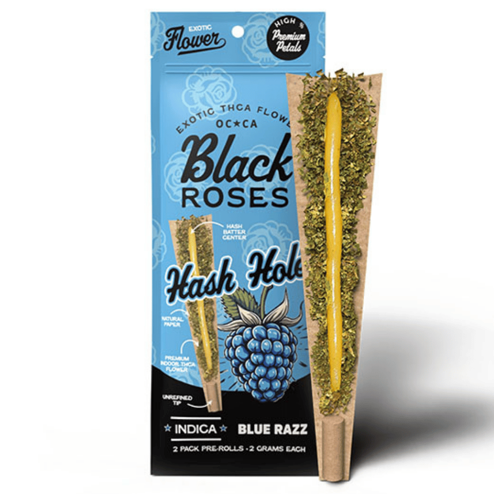 BLACK ROSES HASH ROLL BLUE 10/2P