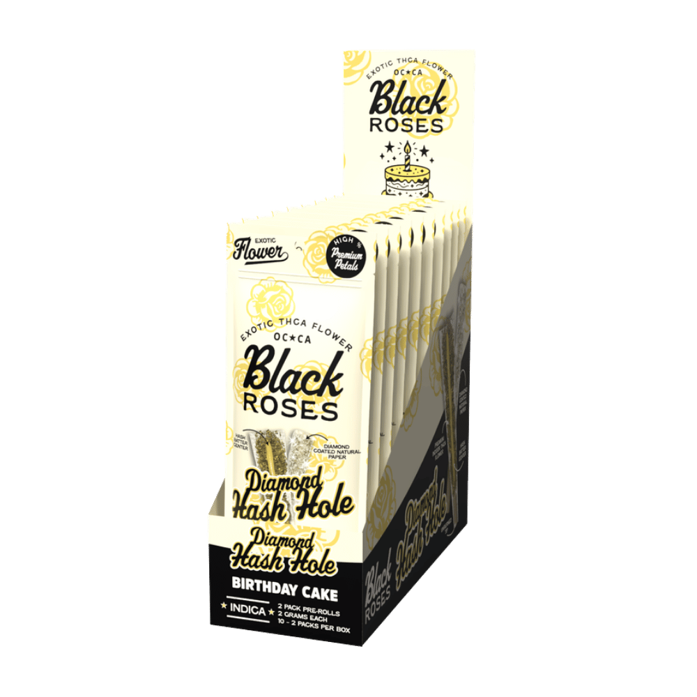 BLACK ROSES DIA HASH BIRTH 10/2P