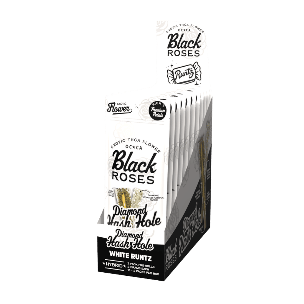 BLACK ROSES DIA HASH WH RUN 10/2