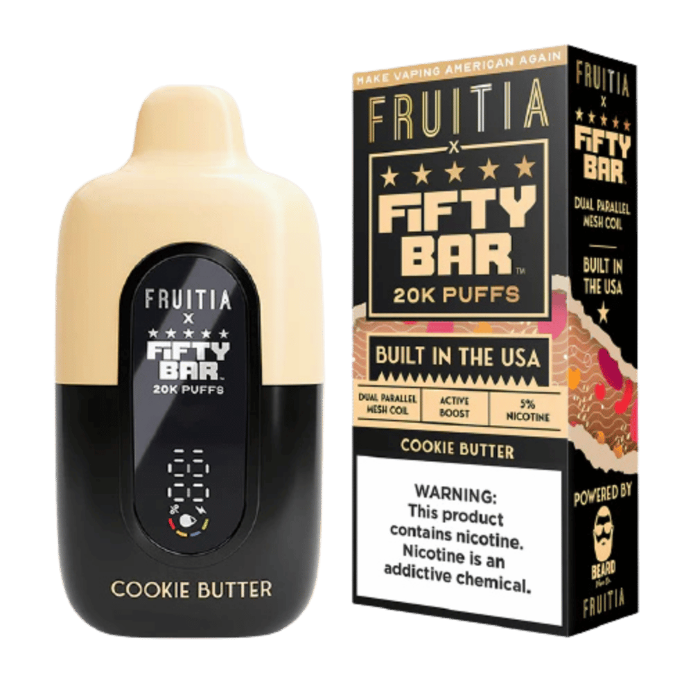 FIFTY BAR FRUI COOKIE BUTTER 5CT