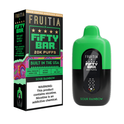 FIFTY BAR FRUI SOUR RAINBOW 5CT