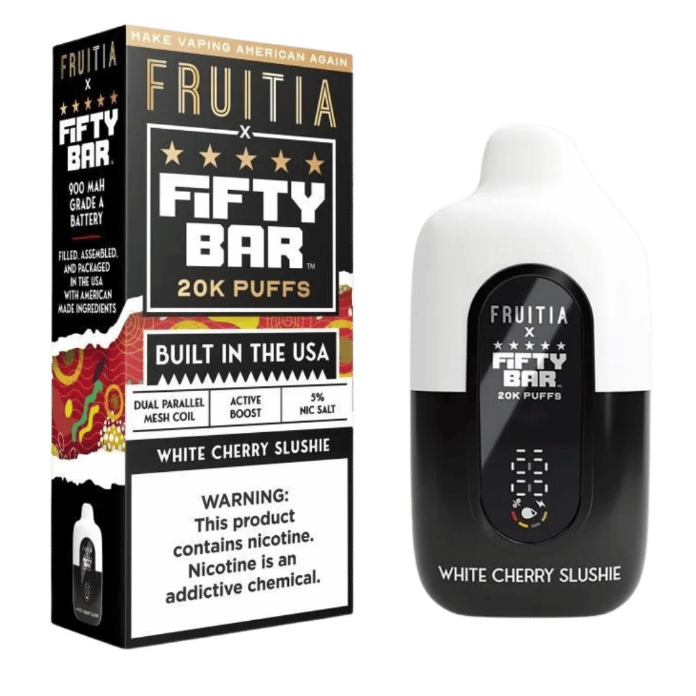 FIFTY BAR FRUI WHITE CHERRY 5CT