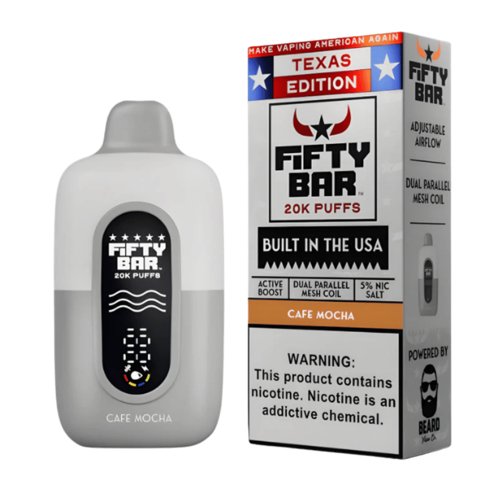 FIFTY BAR TEXAS CAFE MOCHA 5CT