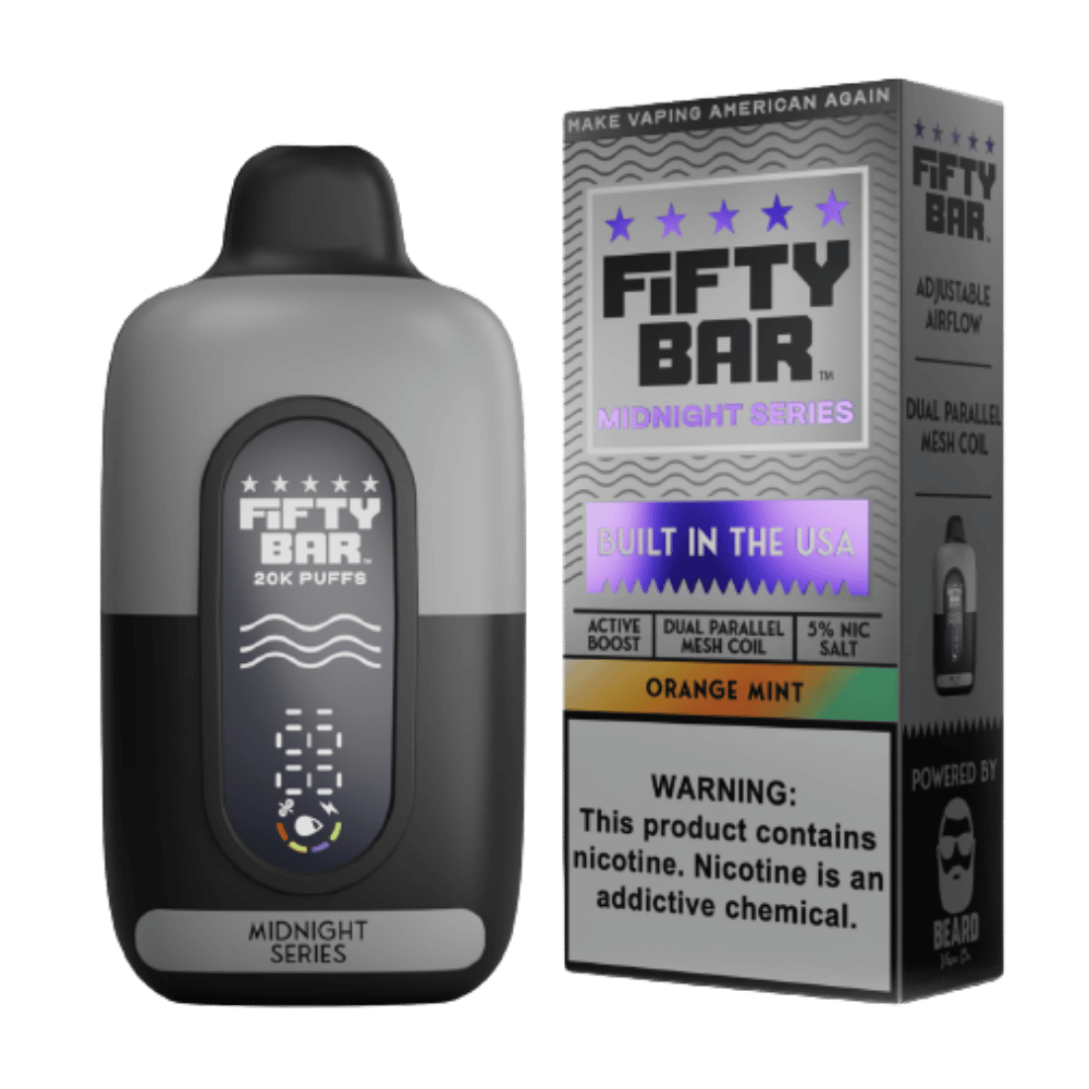 FIFTY BAR MDNT ORANGE MINT 5CT