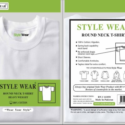 STYLE WEAR R NECK WHITE 2XL 6CT