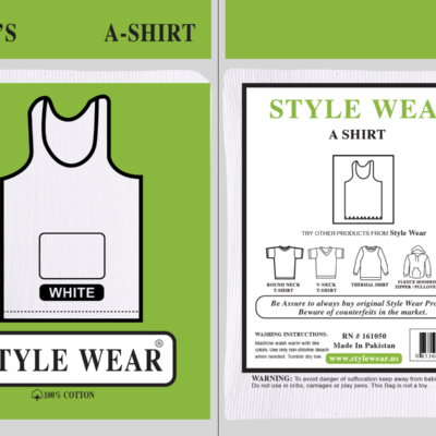 STYLE WEAR ASHIRT WHITE 2XL 12CT
