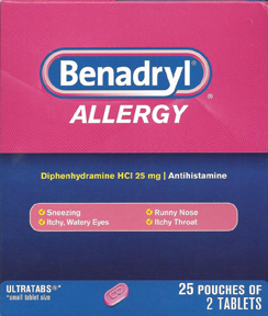BENADRYL ALLERGY 2 PK 25CT