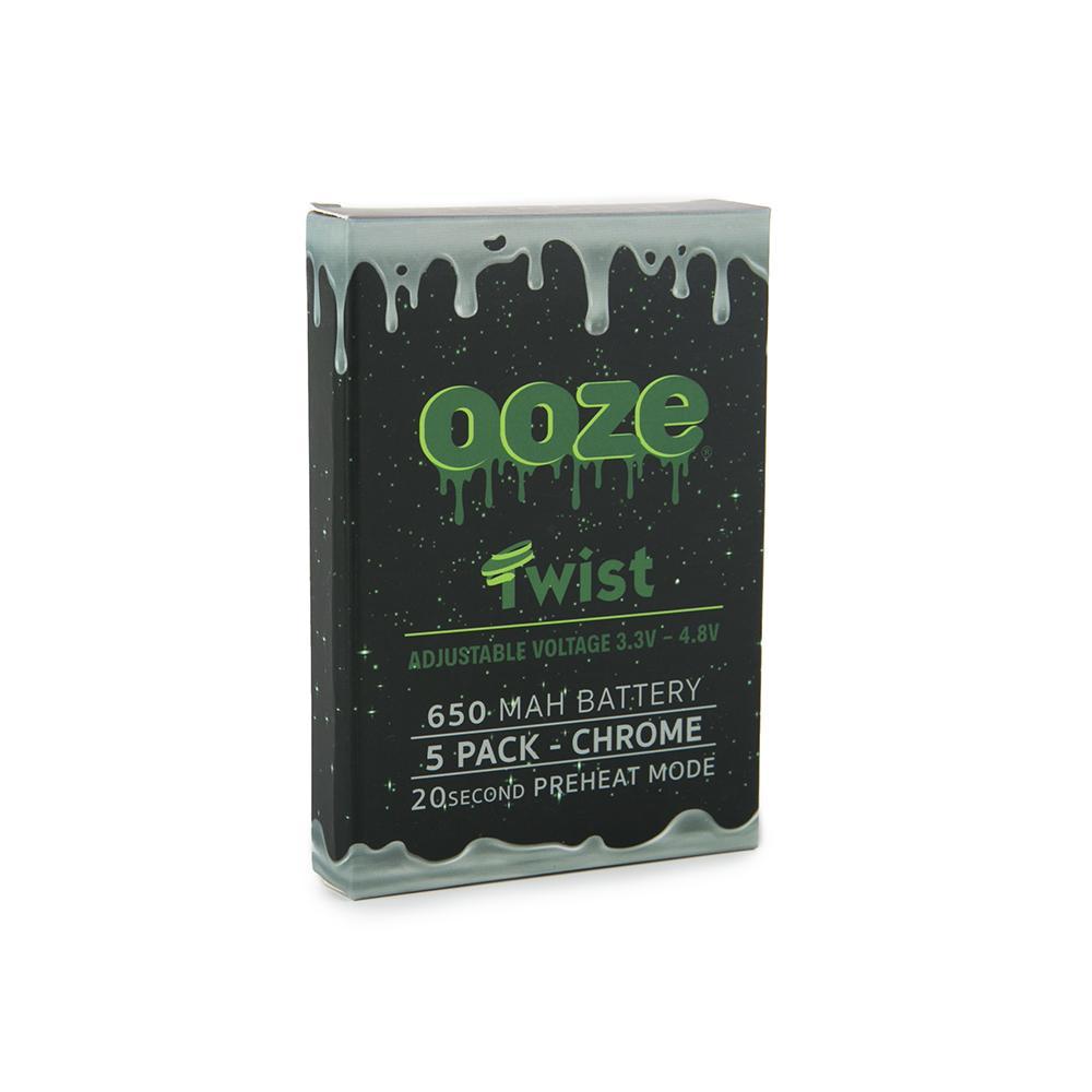 OOZE TWIST 650mAH CHROME 5PK
