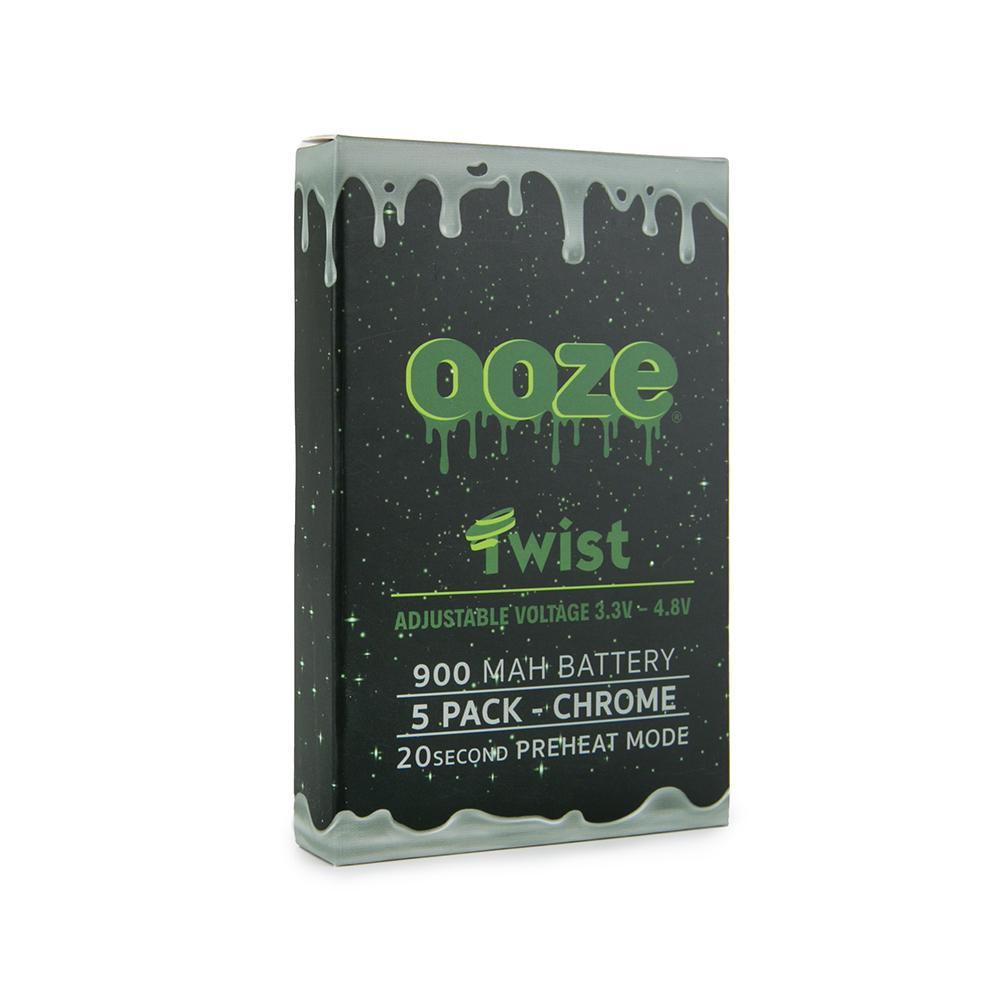 OOZE TWIST 900mAH CHROME 5PK