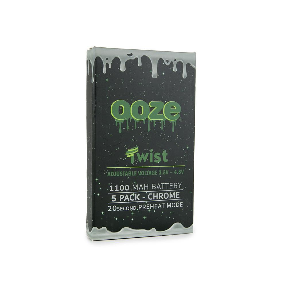 OOZE TWIST 1100mAH CHROME 5PK