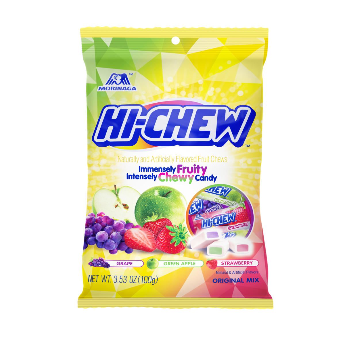 HI-CHEW PEG GRAPE/STRAW 100GR