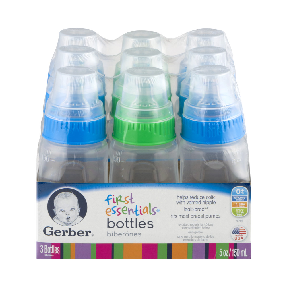 GERBER BABY BOTTLE 5OZ 6CT