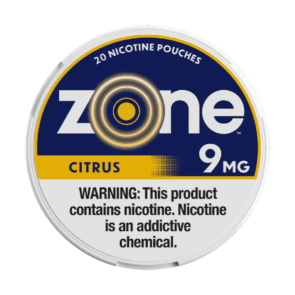 ZONE POUCH CITRUS 9MG 5CT