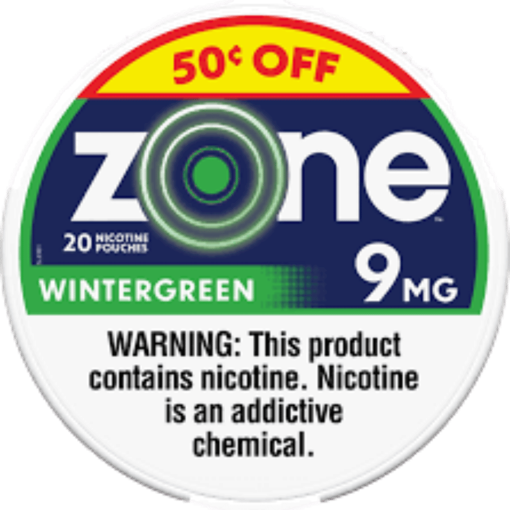 ZONE PCH $0.50 WINTERGREN 9MG 5C