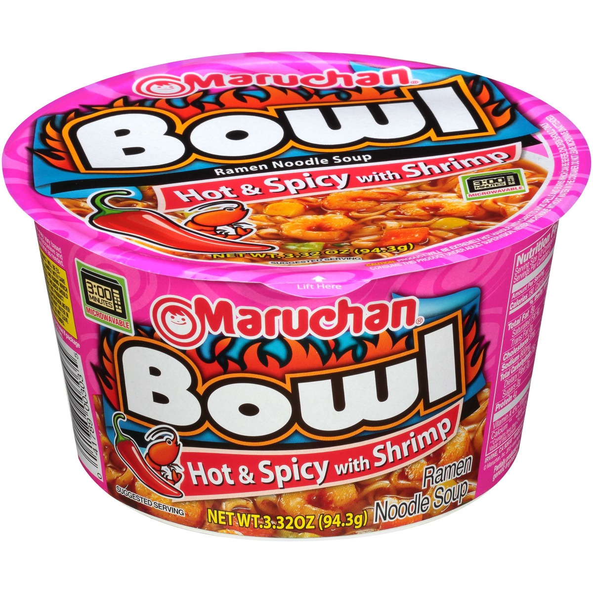 RAMEN BOWL HOT SHRIMP 6CT
