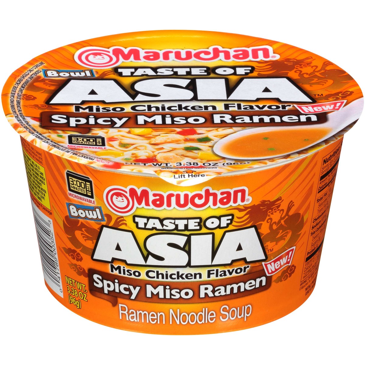 RAMEN BOWL ASIA SPICY MISO 6CT