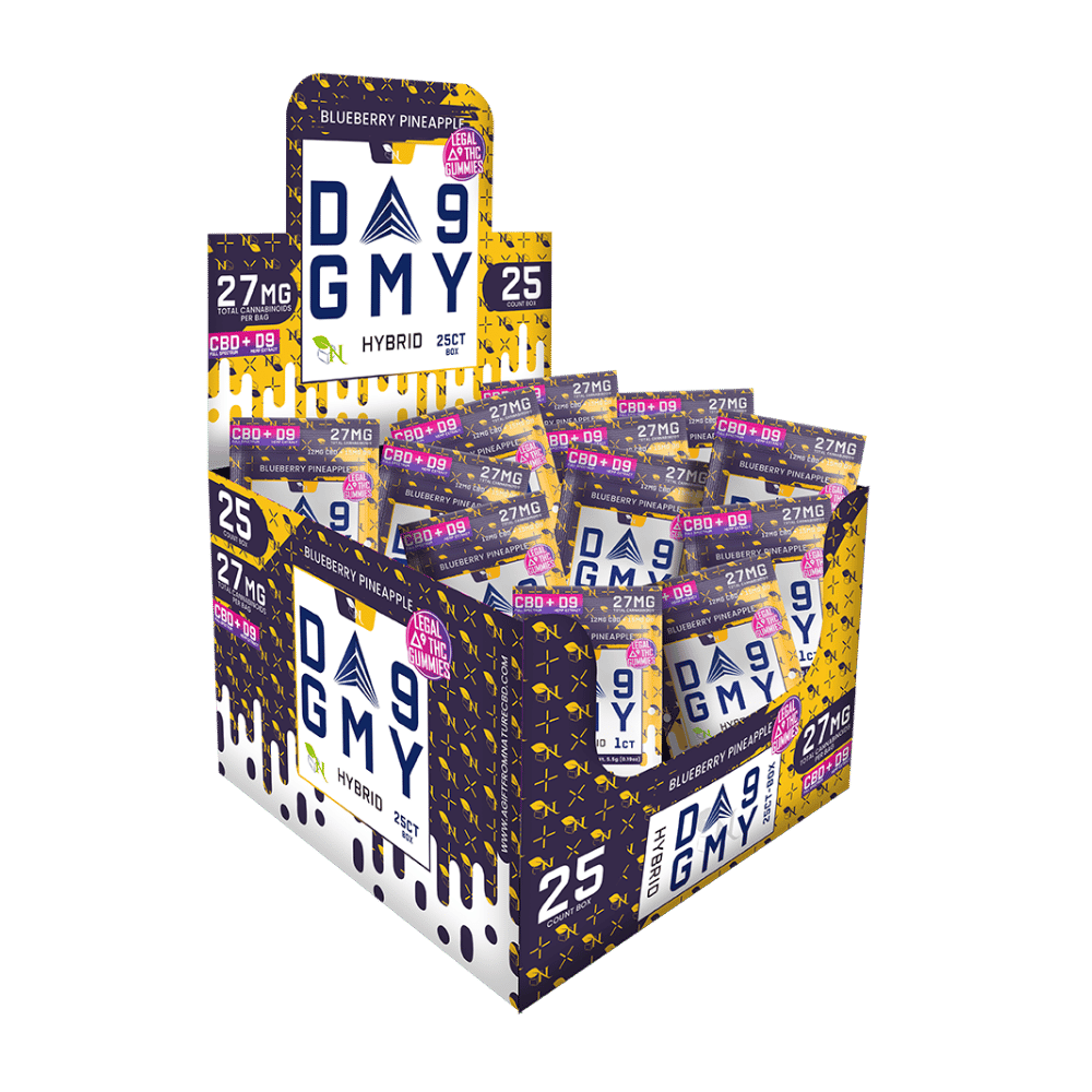AGFN GUMMY D9 27MG BLUBERRY 25CT
