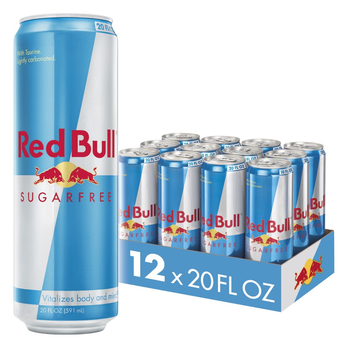 RED BULL 20OZ SUGARFREE 12CT