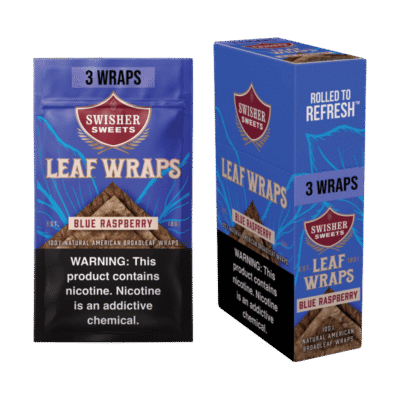 SWISHER LEAF WRAPS BLUE RASP 10C