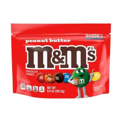 M & M PEG PEANUT BUTTER 9OZ 1CT
